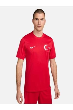Türkiye T02381 A Milli Takım Dış Saha Euro 2024 Futbol Maç Forması - Kırmızı