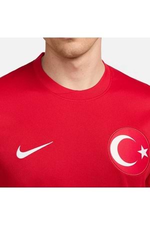 Türkiye T02381 A Milli Takım Dış Saha Euro 2024 Futbol Maç Forması - Kırmızı