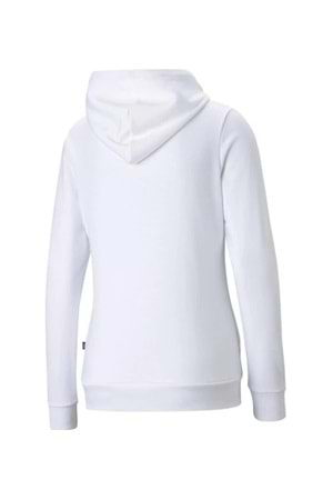 Puma Ess Logo Hoodie Tr 586791_02 Kadın Kapüşonlu Sweatshirt - Beyaz - ST02667-Beyaz-S