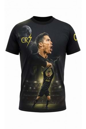 Cristiano Ronaldo C02852 Cr7 Special Edition Çocuk Futbol Forması - Siyah - ST02852-Siyah-116