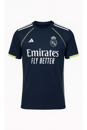 Real Madrid R02856 Mbappe Deplasman Çocuk Forma 25/26 - Lacivert