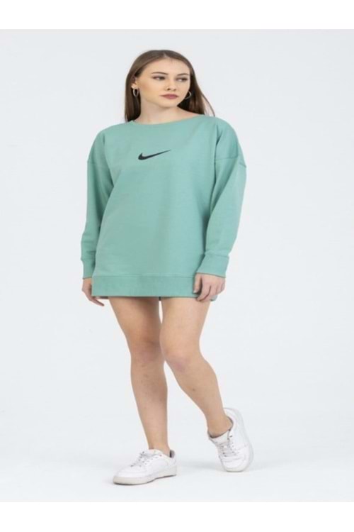 Nike 3212 Kadın Oversize Bisiklet Yaka Tunik Sweatshirt