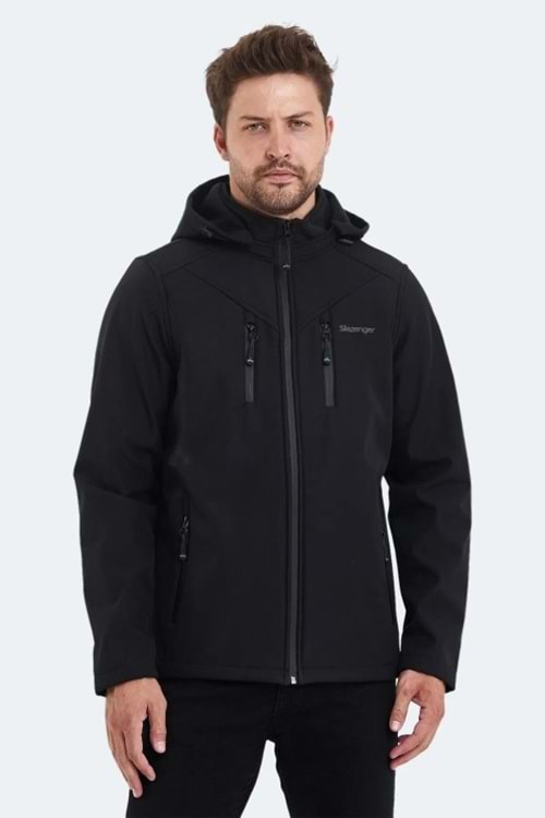 Slazenger ST21JE004 Ha-Yun Erkek Softshell Kapüşonlu Mont & Kaban