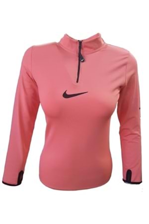 Nike 0740 Kadın Yarım Fermuarlı Dalgıç Sweatshirt - Turuncu - ST00159-Turuncu-XL