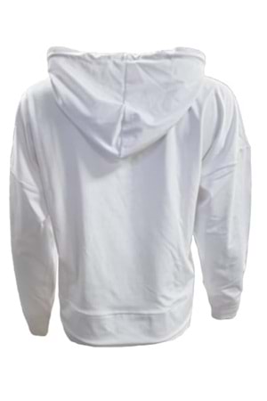 Nike 0734 Kadın Kapişonlu Crop Dalgıç Sweatshirt - Beyaz - ST00161-Beyaz-XL