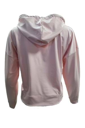 Nike 0734 Kadın Kapişonlu Crop Dalgıç Sweatshirt - Pembe - ST00161-Pembe-S