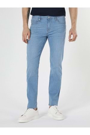 Hacker T 216-1680 Erkek Denim Tom Slim Licralı Kot Pantolon - Açık Mavi - ST00221-Açık Mavi-31