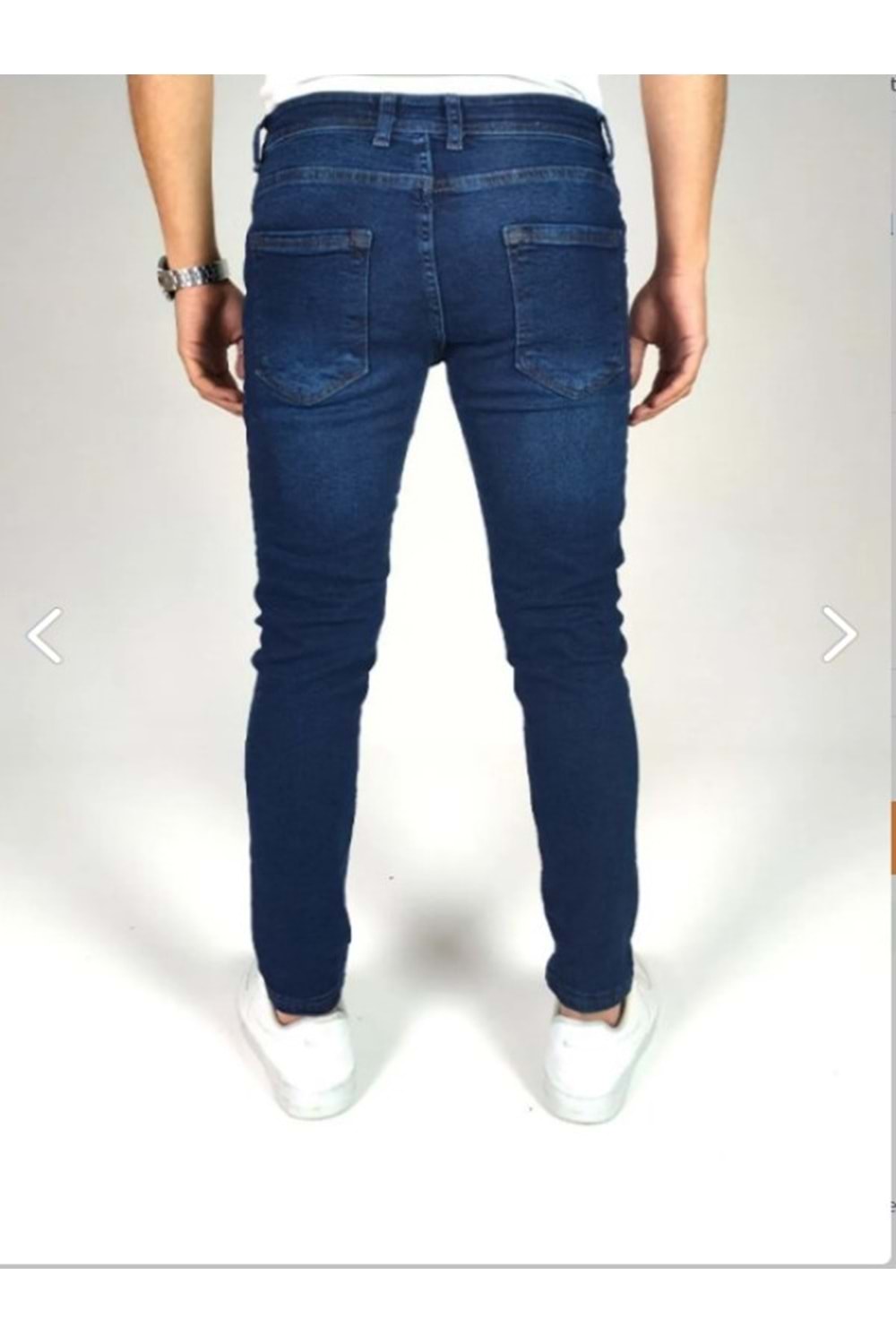 Hacker Tom T412-816 Erkek Denim Slim Likralı Kot Pantolon - Mavi - ST00224-Mavi-34