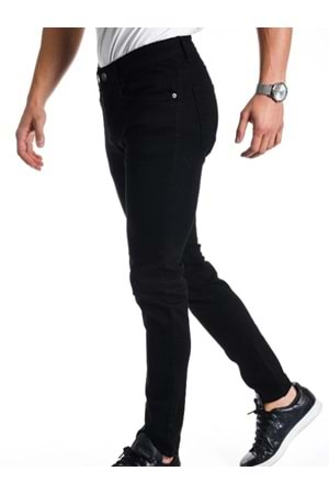 Hacker Tony Skinny T391-632 Erkek Full Slim Fit Kot Pantolon - Siyah - ST00263-Siyah-36