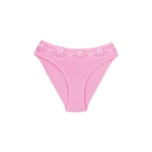 Ceylanoğlu Kadın Likralı Beli Dantelli Bikini Külot C-131 (4 Paket)