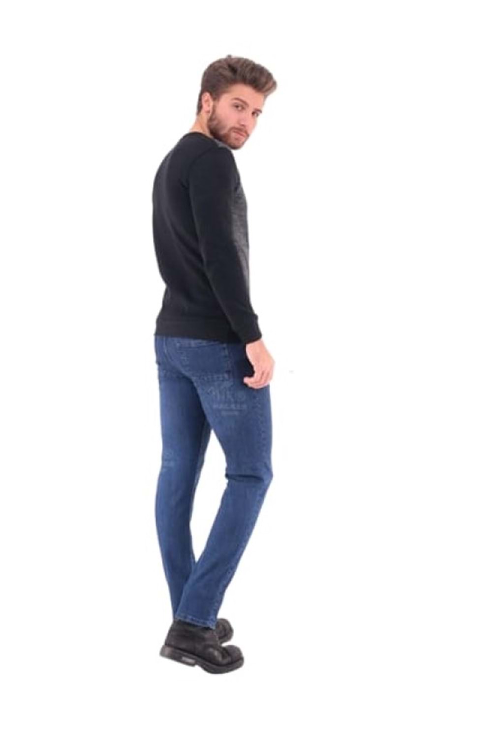 Hacker Erkek Denim Slim Likralı Kot Pantolon S 466-710 - Açık Mavi - 34