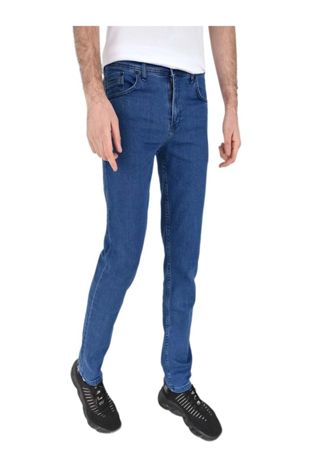 Hacker Tom T415-860 Erkek Denim Slim Likralı Kot Pantolon - Mavi - ST00368-Mavi-38