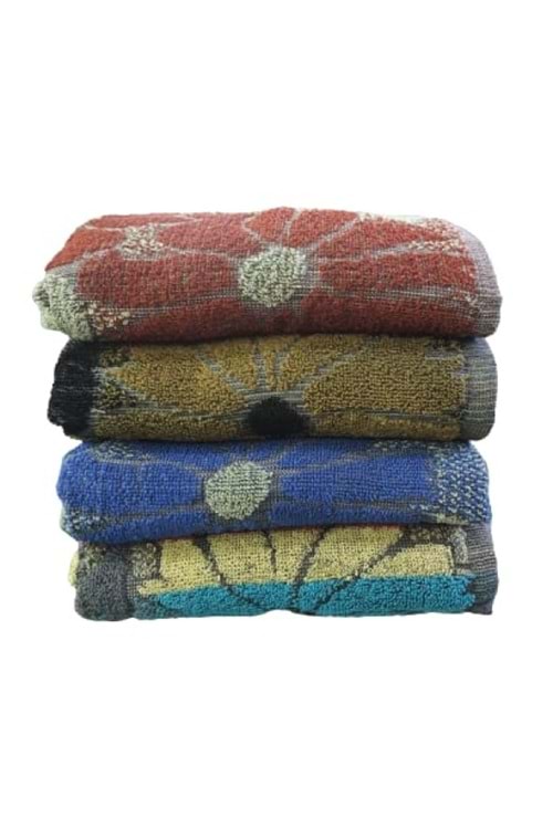 Osmanlı 00452 4lü Renkli El Yüz Havlusu Seti 50x90 Cm St00483