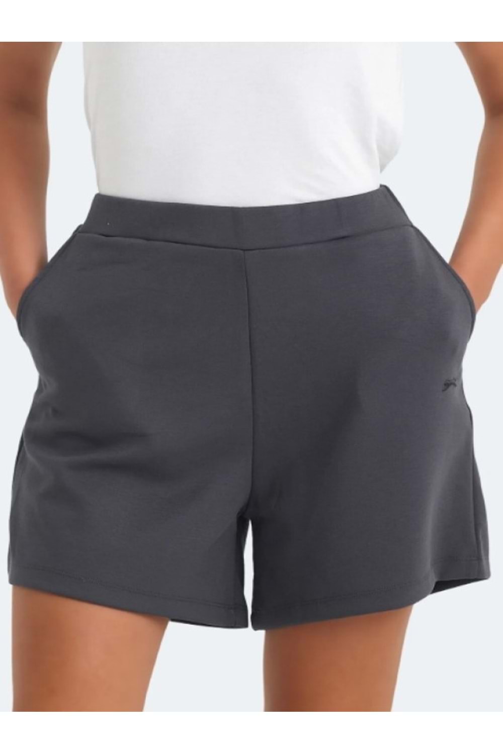 Slazenger Vidar Kadın Likralı Şort - Slazenger - Antrasit - ST00531-Antrasit-L