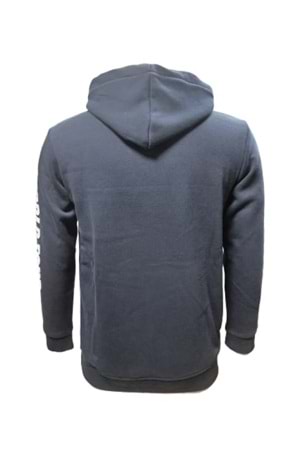 Tarz Cool T00633 Erkek Pamuklu Kapüşonlu Baskılı Üç İplik Sweatshirt - T00633 - Siyah - ST00633-Siyah-XL