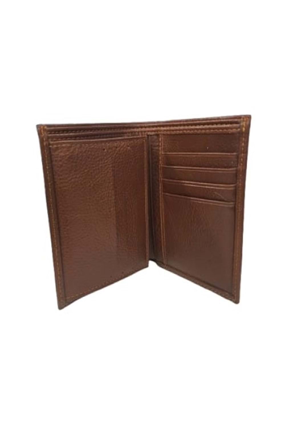 Gümüş G48 Erkek Deri Kartlık Cüzdan - Gümüş - Taba - ST00648-Taba-TEK EBAT