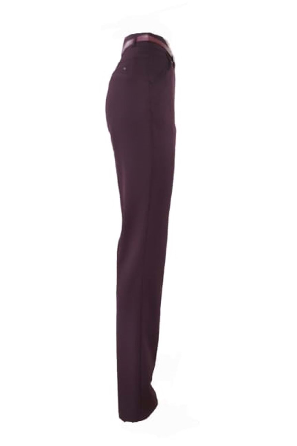 Kübra 3277 Kadın Klasik Kumaş Pantolon - Bordo - 38