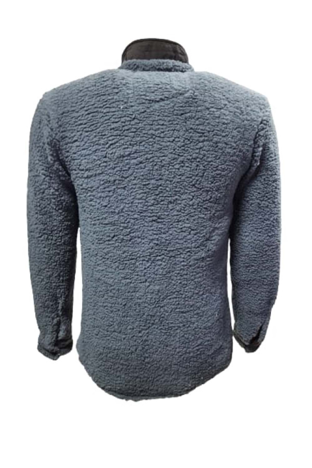 Yegua Y00788 Erkek Düz Kuzu Peluş Gömlek - Antrasit - ST00788-Antrasit-S