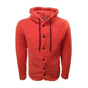 Yegua Y00791 Erkek Kapüşonlu Kuzu Peluş Hırka