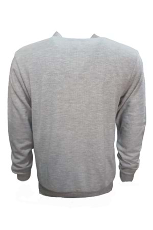 Mcl 14278 Erkek Basic Önü Düğmeli Hırka - Gri