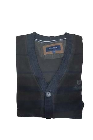 Mcl Erkek Penye Hırka 14798 - Kahverengi - M