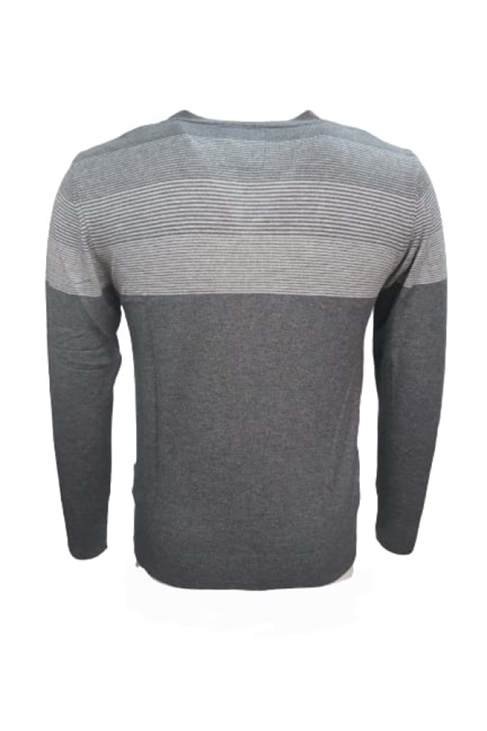 Mcl 16095 Erkek Basic Desenli Önü Düğmeli Hırka - Antrasit