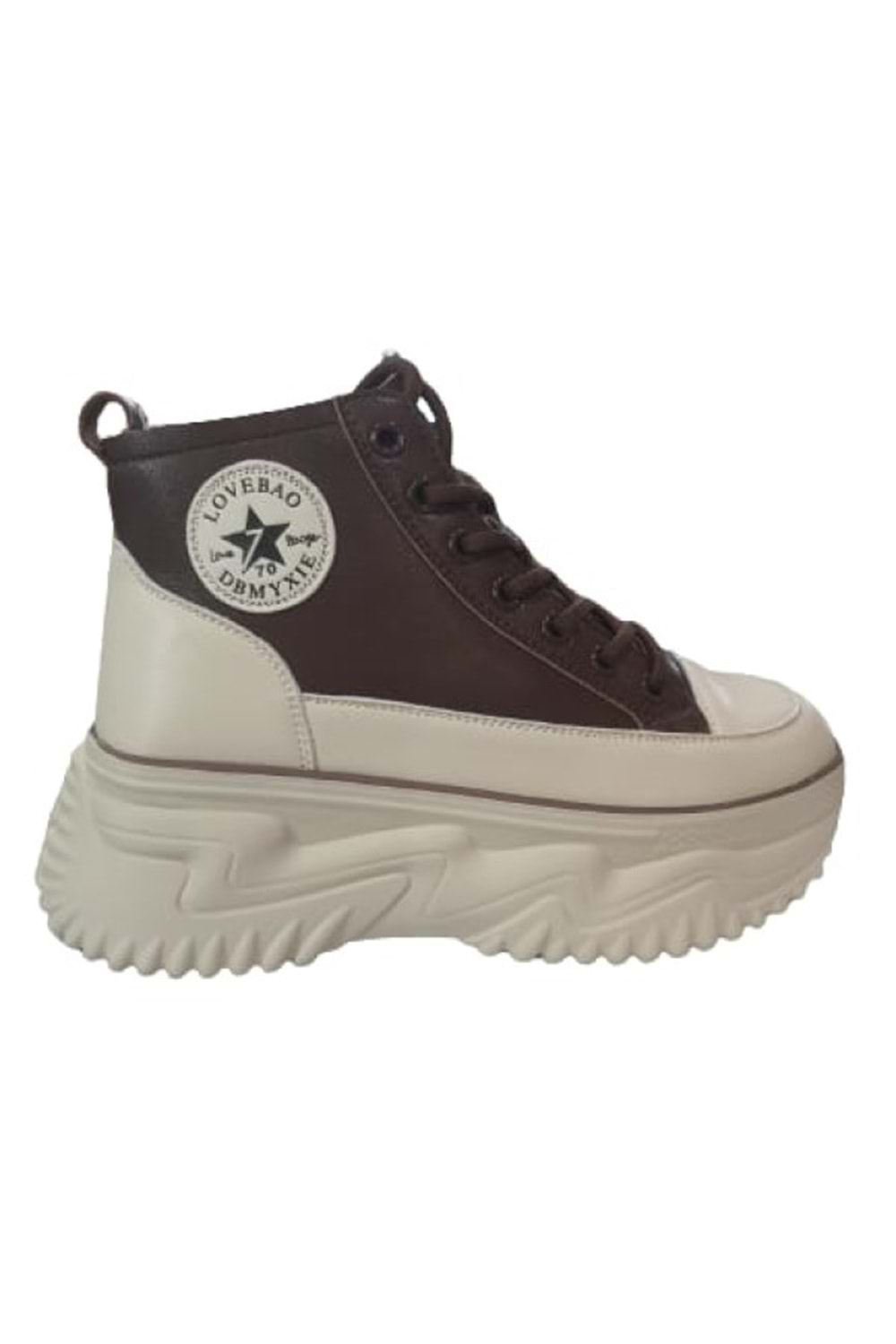 Gamelu 23Kz Gınza Kadın Kalın Taban Sneakers Bot - Kahverengi - ST01056-Kahverengi-39