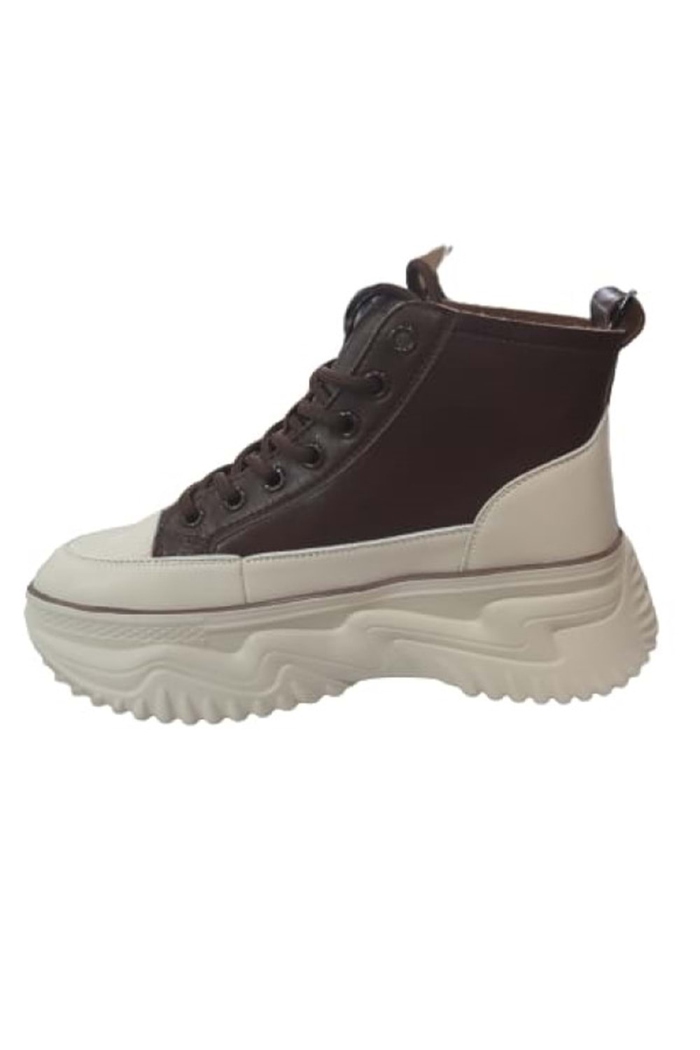 Gamelu 23Kz Gınza Kadın Kalın Taban Sneakers Bot - Kahverengi - ST01056-Kahverengi-39