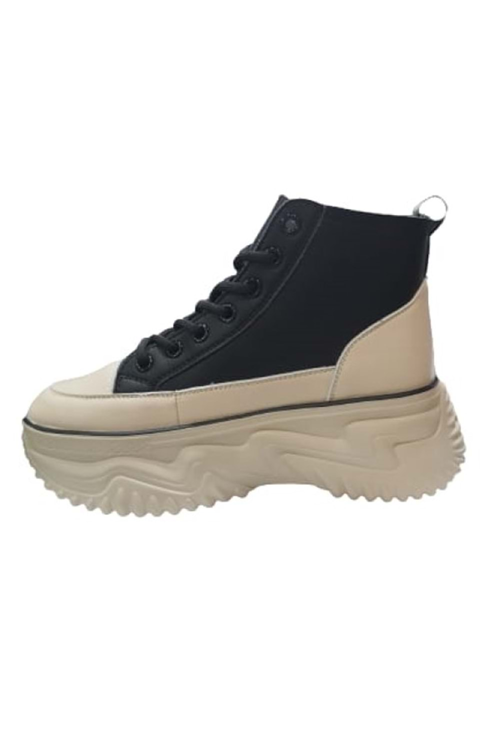 Gamelu 23Kz Gınza Kadın Kalın Taban Sneakers Bot - Siyah - ST01056-Siyah-36