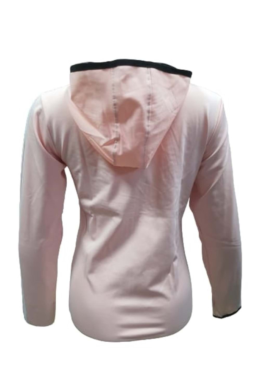 Adidas A0778 Kadın Dalgıç Kolu Şeritli Tam Fermuarlı Sweatshirt - Pembe - ST01081-Pembe-XXL