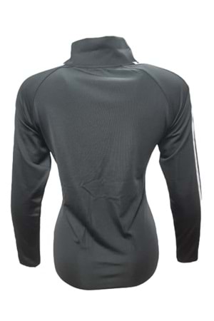 Adidas A0780 Kadın Dalgıç Şeritli Kapüşonlu Sweatshirt - Siyah - ST01103-Siyah-S