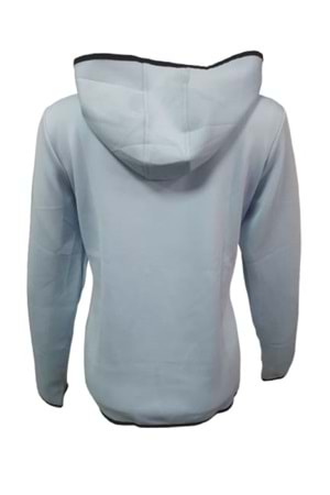Adidas A0796 Kadın Scuba Kapüşonlu Tam Fermuarlı Sweatshirt - Mavi - ST01105-Mavi-XXL