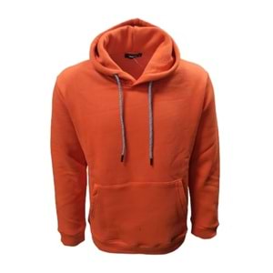 Tarz Cool T01128 Erkek Pamuklu Kapüşonlu Şardonlu Üç İplik Sweatshirt