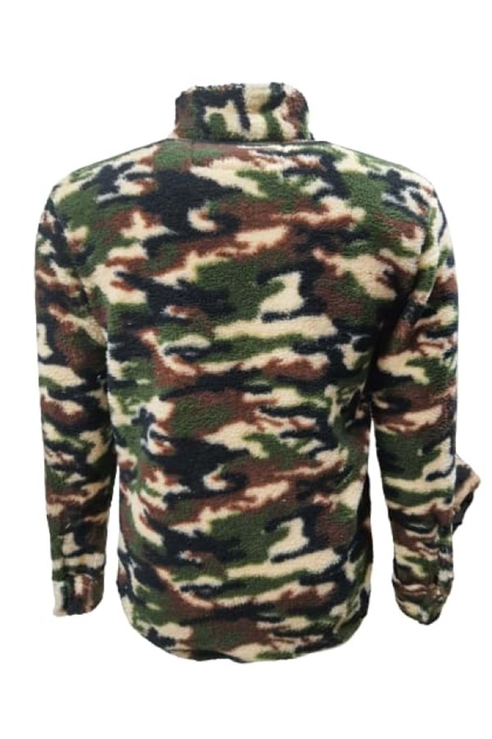 Yegua Y01214 Erkek Desenli Kuzu Pelüş Gömlek - Y01214 - Haki - ST01214-Haki-S