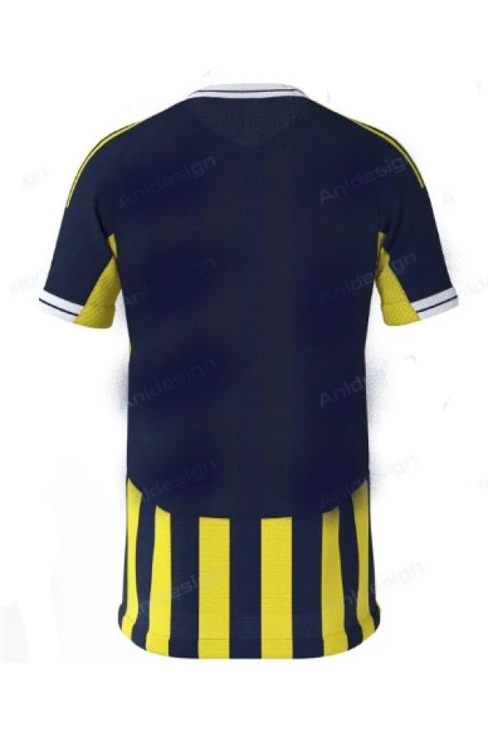 Fenerbahçe F01293 İç Saha Çubuklu Forma 2025-2026 - Fenerbahçe - Sarı - ST01293-Sarı-S