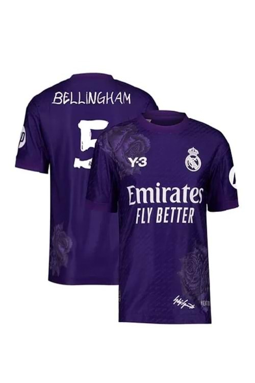 Real Madrid R01297 Y-3 Genç Çocuk Jude Bellingham Dördüncü Forması 2023-2024