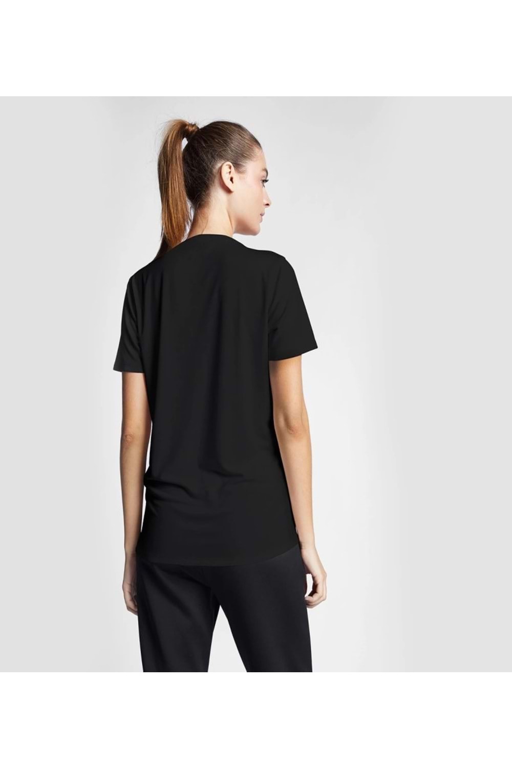 Lescon 24S-2204-24B Kadın Kısa Kollu T-shirt - Siyah