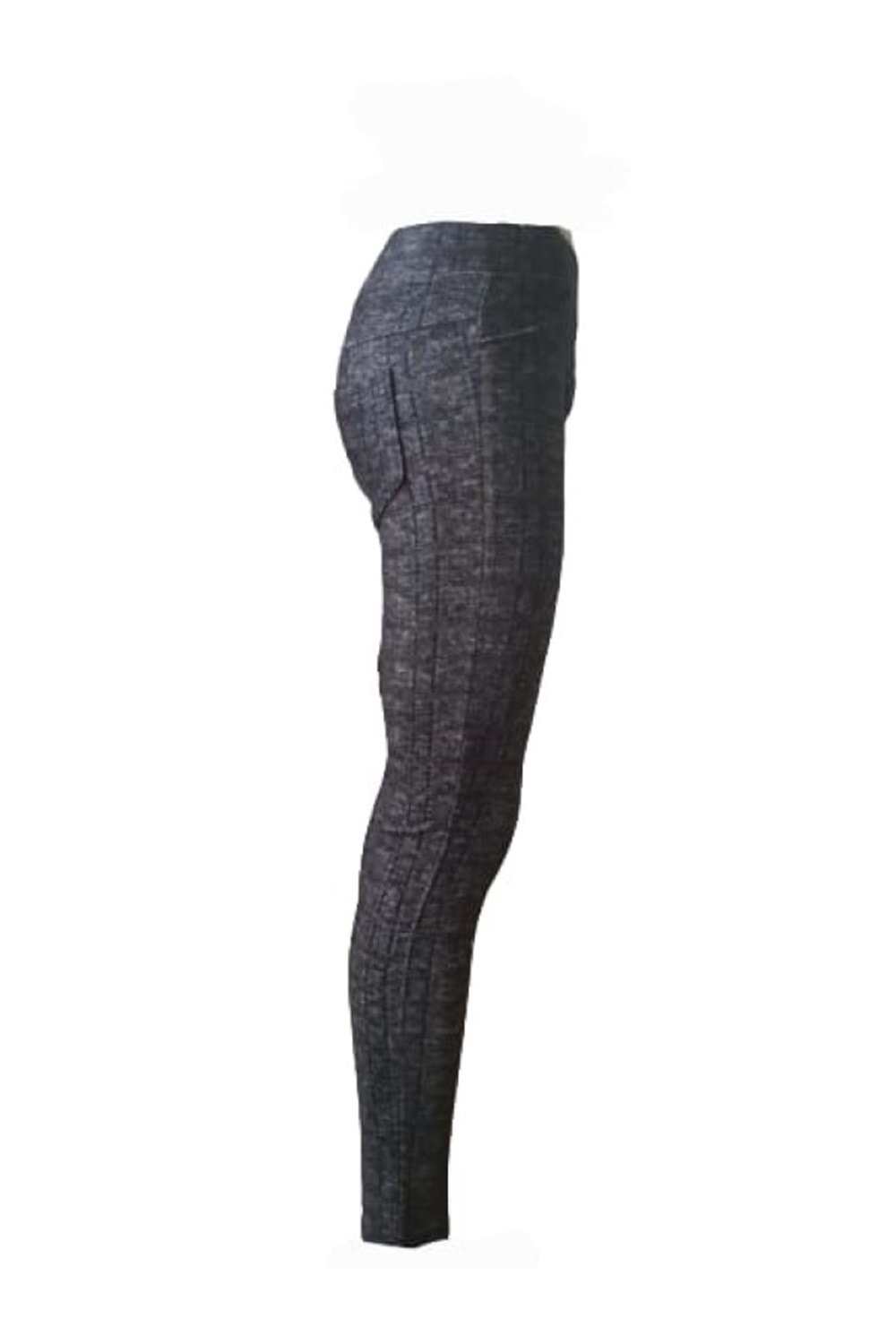 Oxp Kadın Kaşmir Desenli Tayt 403 - Kahverengi