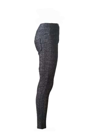 Oxp Kadın Kaşmir Desenli Tayt 403 - Kahverengi