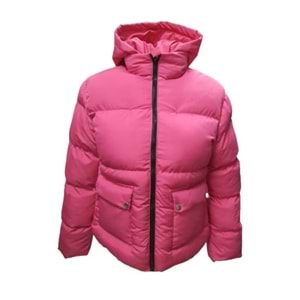 Kaside Y060 Kadın Oversize Kapüşonlu Şişme Spor Mont