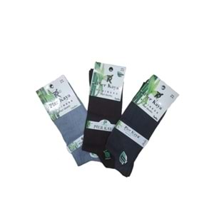 Pier Kaya P01389 Erkek Fantasy Bambo Dikişsiz Çorap (3 Adet)