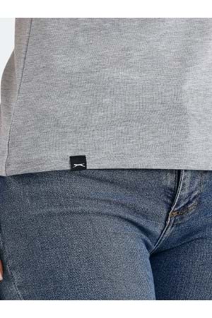 Slazenger Vivek Kadın Basic Kısa Kol T-shirt - Slazenger - Gri - ST01393-Gri-S