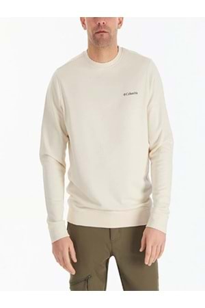 Columbia C1094 Erkek Büyük Beden İki İplik Sıfır Yaka Sweatshirt - C1094 - Beyaz - ST01404-Beyaz-6XL
