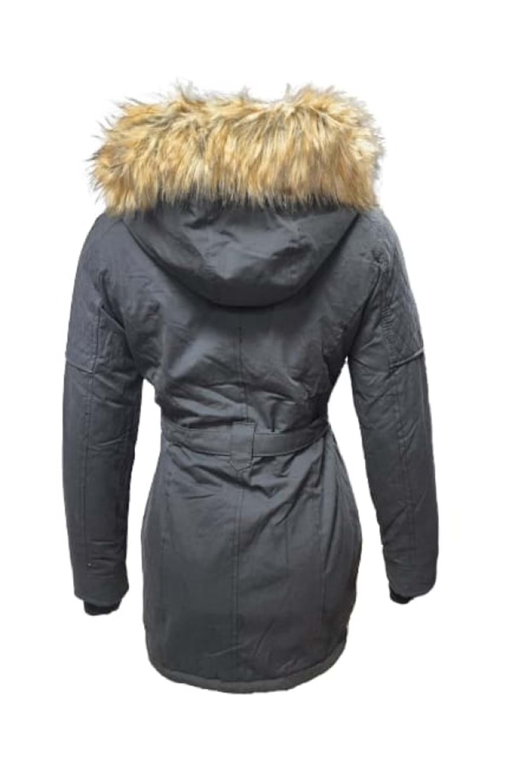 Tmberline Tb3439 Kadın Gabardin Kapüşonlu İçi Kürklü Mont - Tb3439 - Siyah