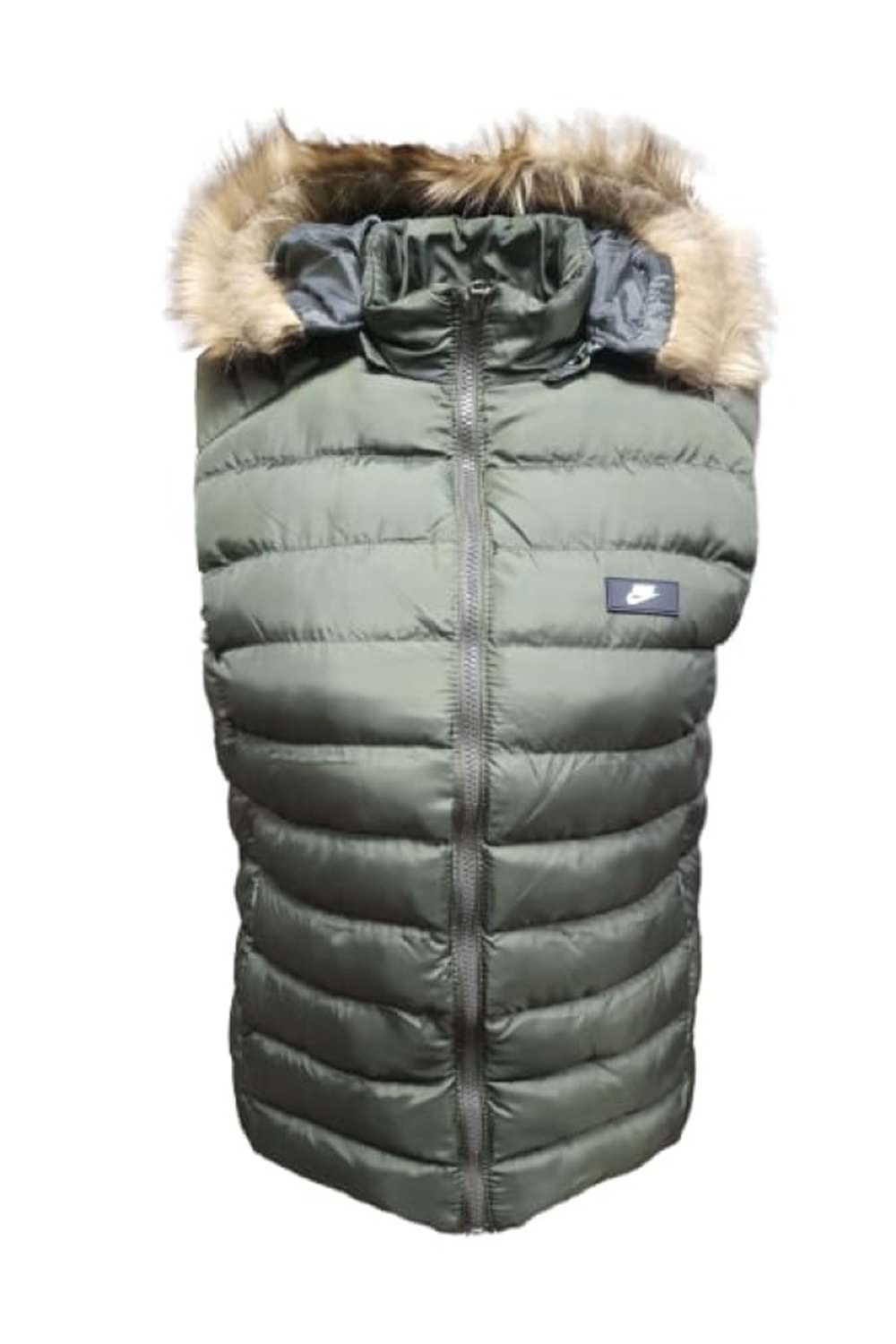 Nike N01437 Çocuk Unisex Kapüşonlu Şişme Yelek - N01437 - Haki