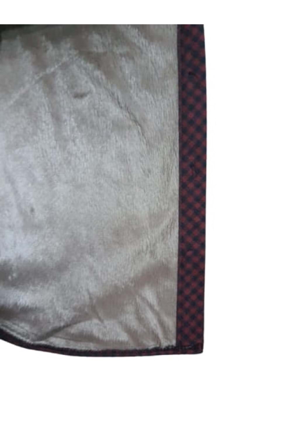 Rimoda 7421 Kadın Kaşmir İçi Kürklü Önü Düğmeli Tunik - Bordo