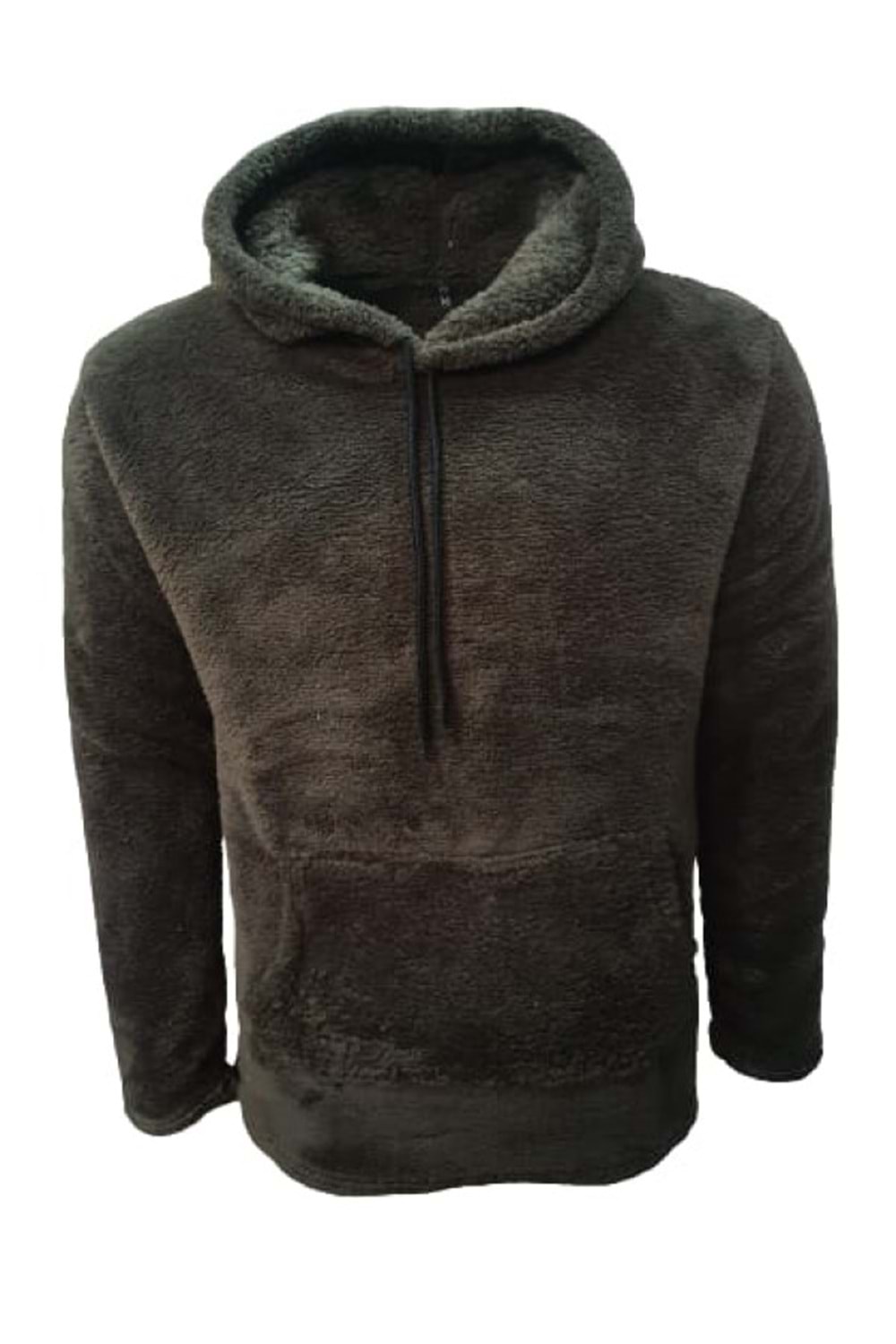 Mtn Erkek Peluş Kapüşonlu Sweatshirt St01519 - Haki