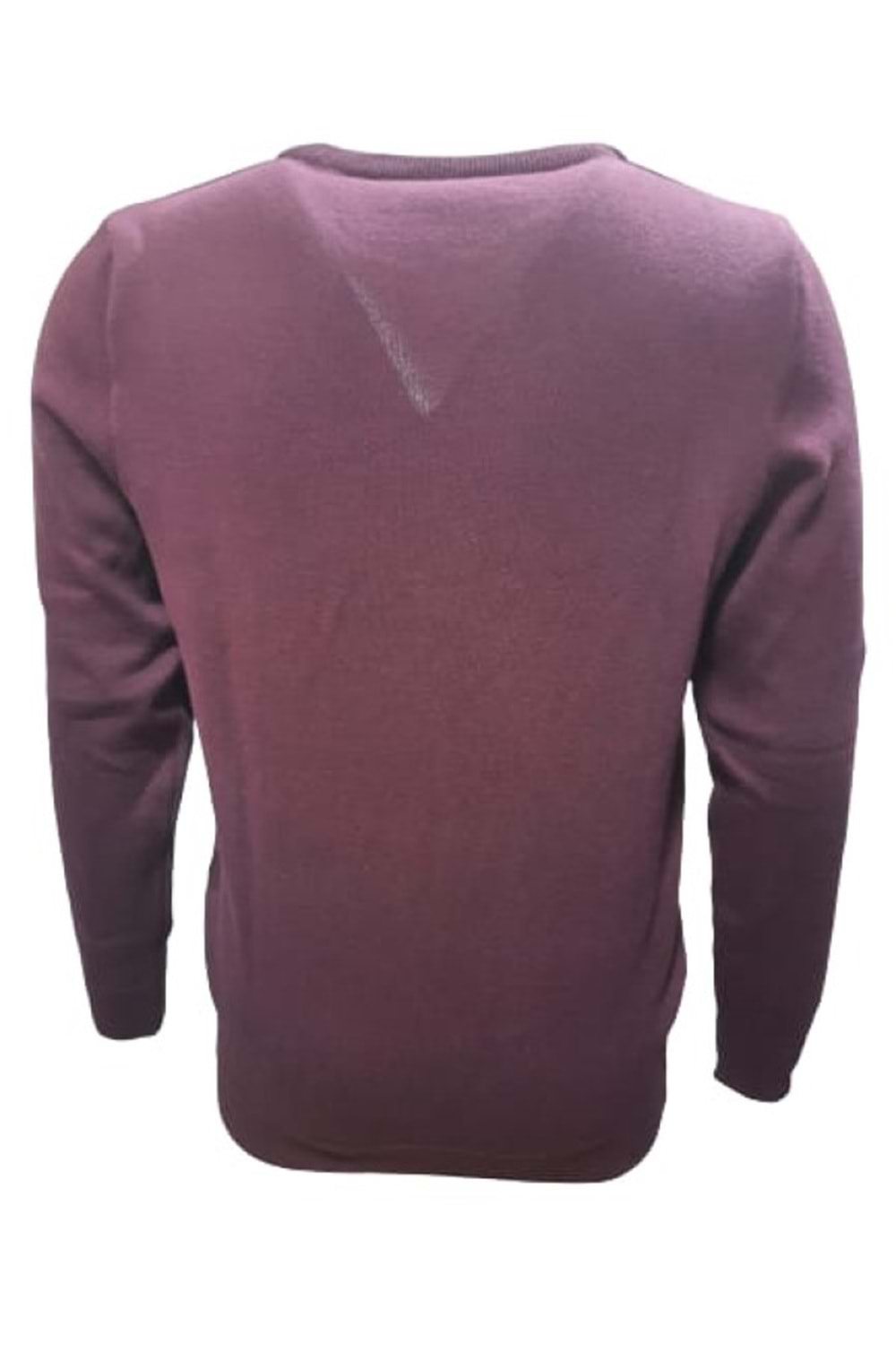 Ce-Ce 3455 Erkek Basic Sıfır Yaka Triko Kazak - Bordo
