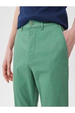 Heredot 30134 Erkek Slim Fit Chino Keten Pantolon - Heredot - Yeşil - ST01613-Yeşil-33