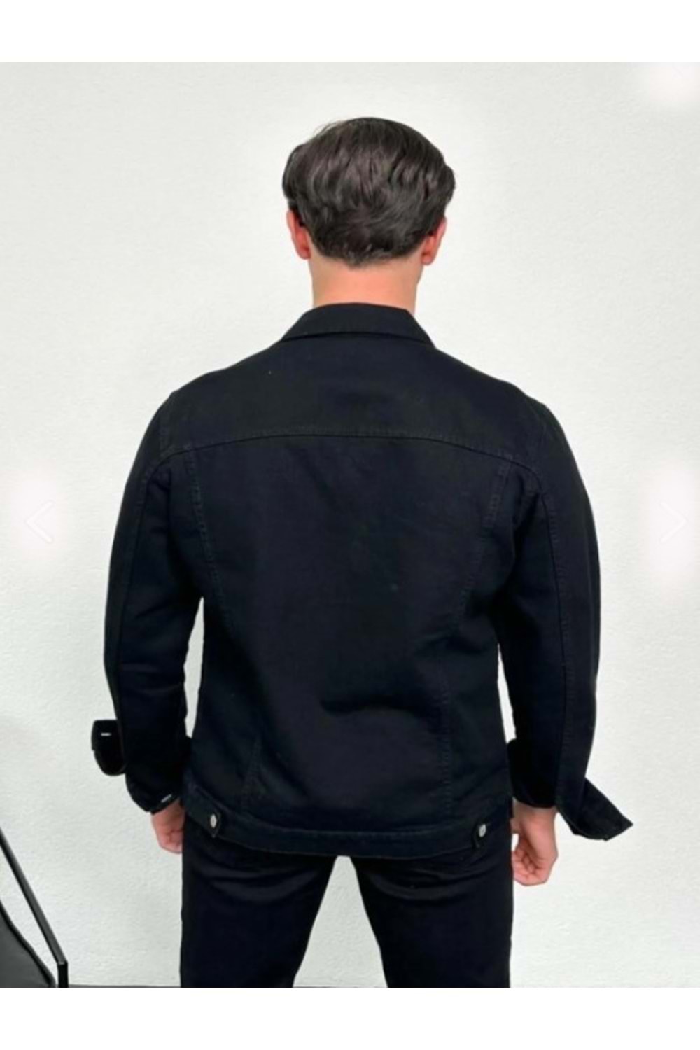 Serseri S1379 Erkek Jean Denin Pamuk Cepli Düğmeli Kot Ceket - Serseri - S1379 - Siyah - ST01707-Siyah-S